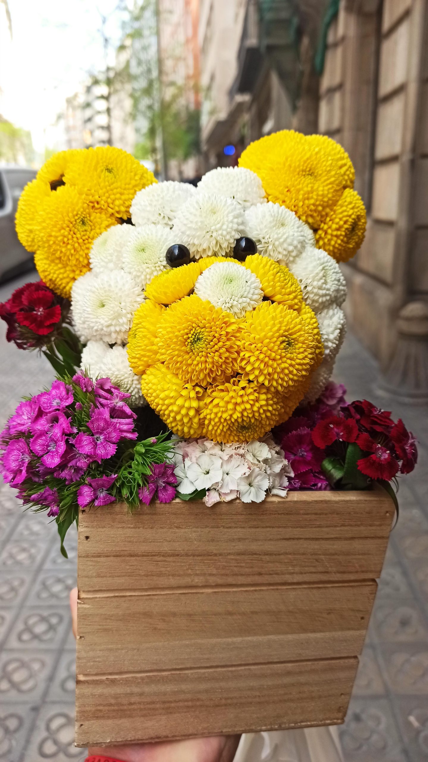 Animalitos de flores naturales